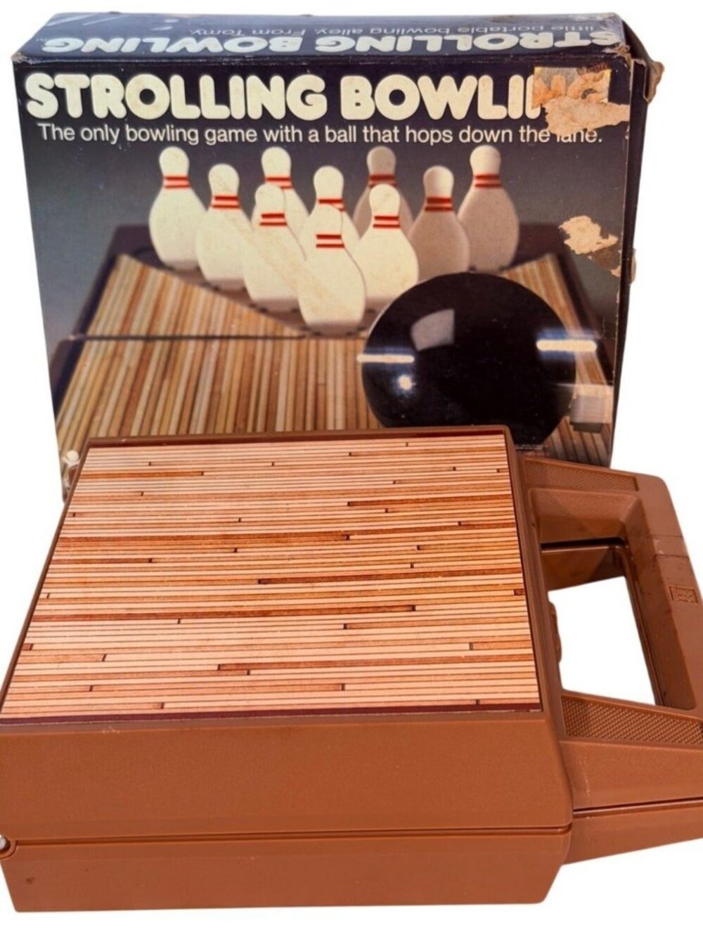 Vintage 1980s Strolling Bowling Travel Game with Box Tested